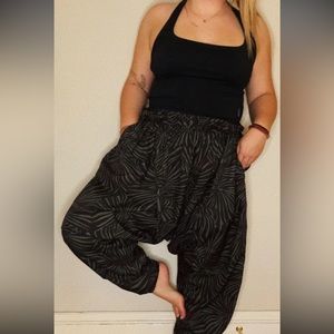 Free People All Strapped Onesie Harem Hot Shot Jumpsuit